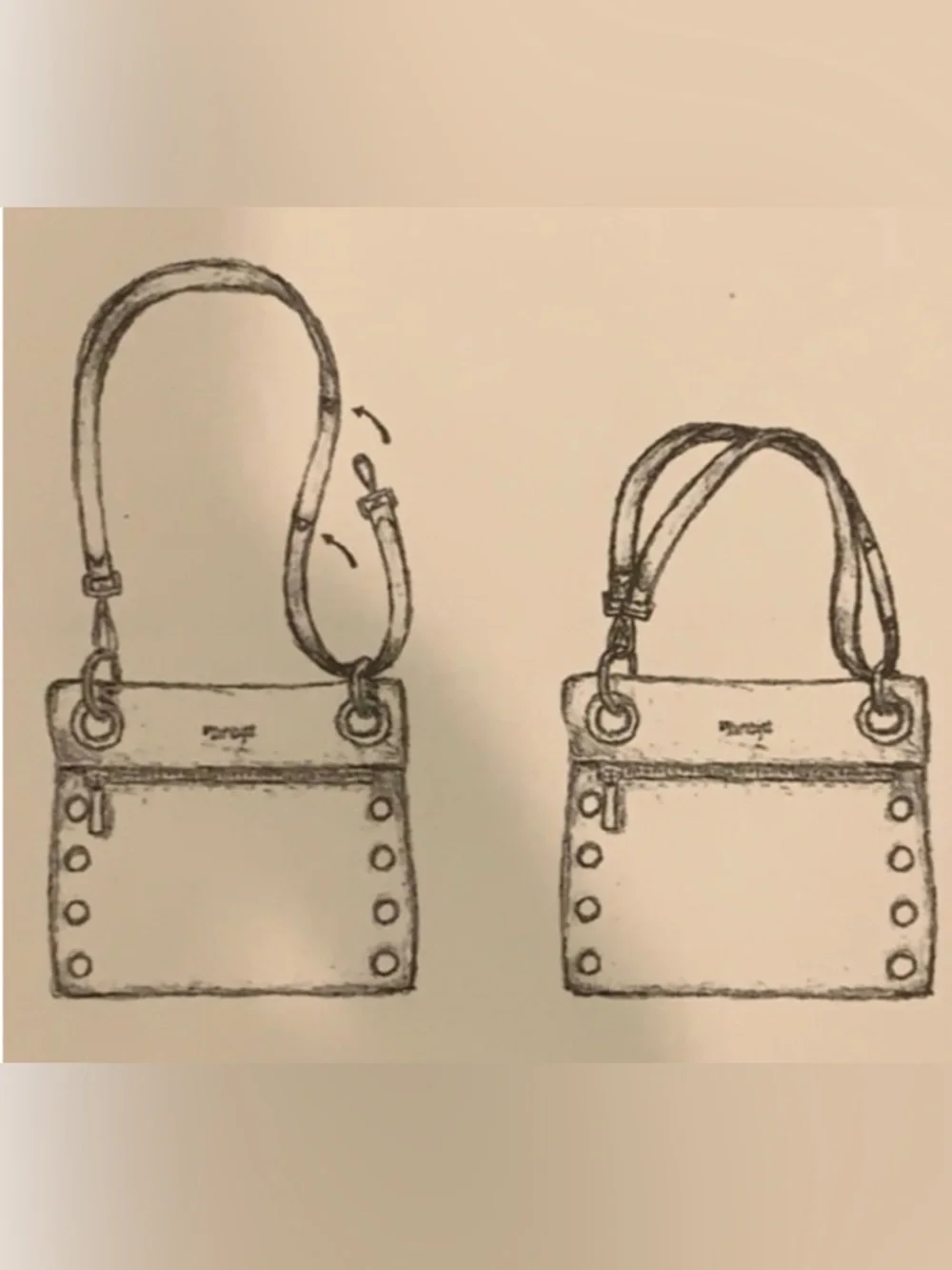 HAMMITT TONY SMALL CROSSBODY BAG PEWTER LEATHER/BRUSHED SILVER - Picture 14 of 14